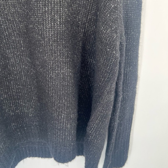 Zara Knit Wool Mohair Blend Multi Purpose Off Shoulder Fold Over Slouchy Sweater - Picture 7 of 10